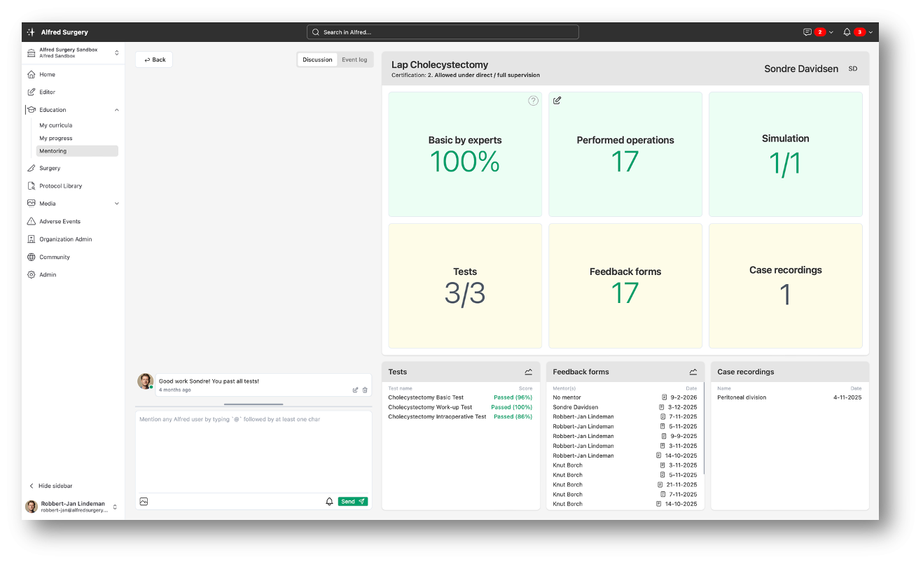 Personal dashboard